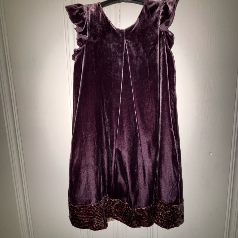 I Love Gorgeous Girl 8/9 velour sequin special occasion, dress angel sleeves